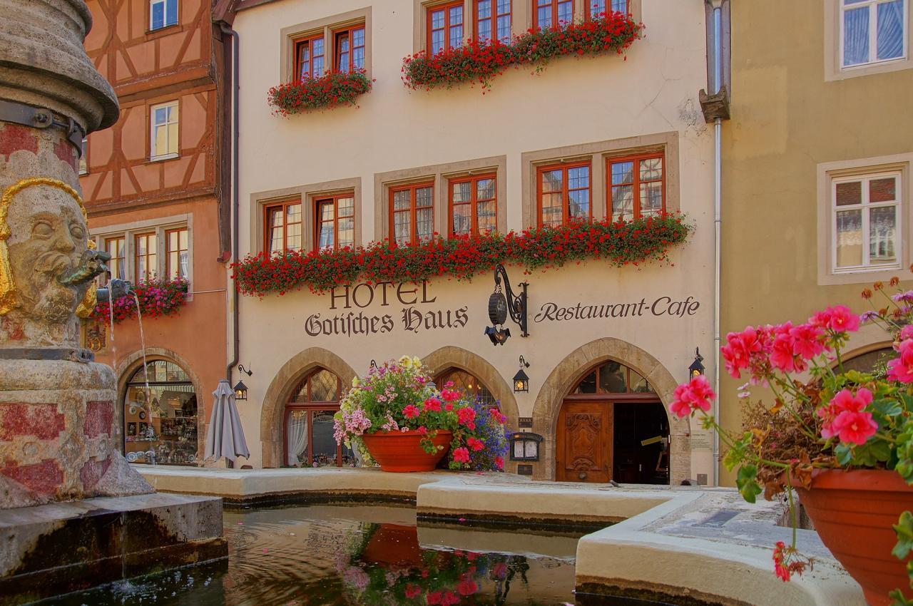Historik Hotel Gotisches Haus Garni Rothenburg ob der Tauber Exterior foto